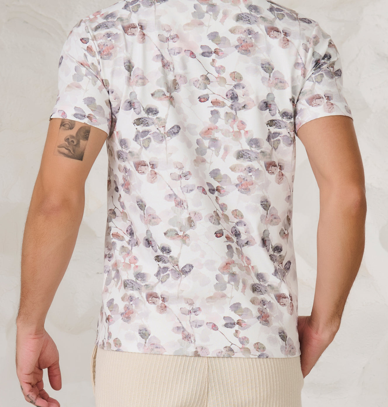Autumn Foliage Cuban T-Shirt - White