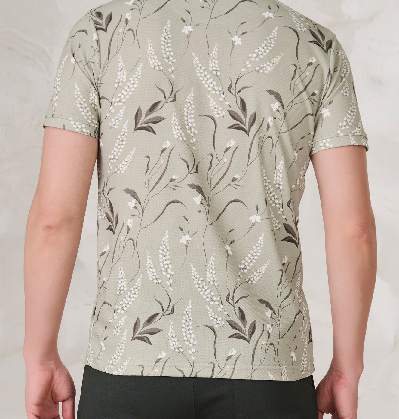 Fern and Petals Cuban T-Shirt - Pista