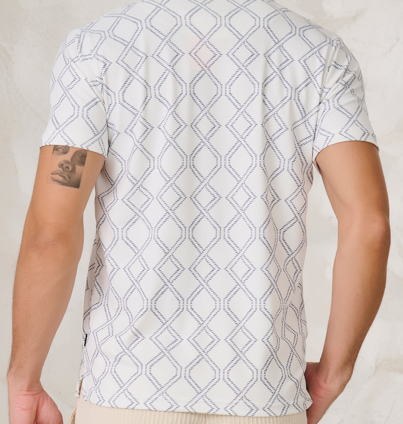 Helical Cuban Shirt - White