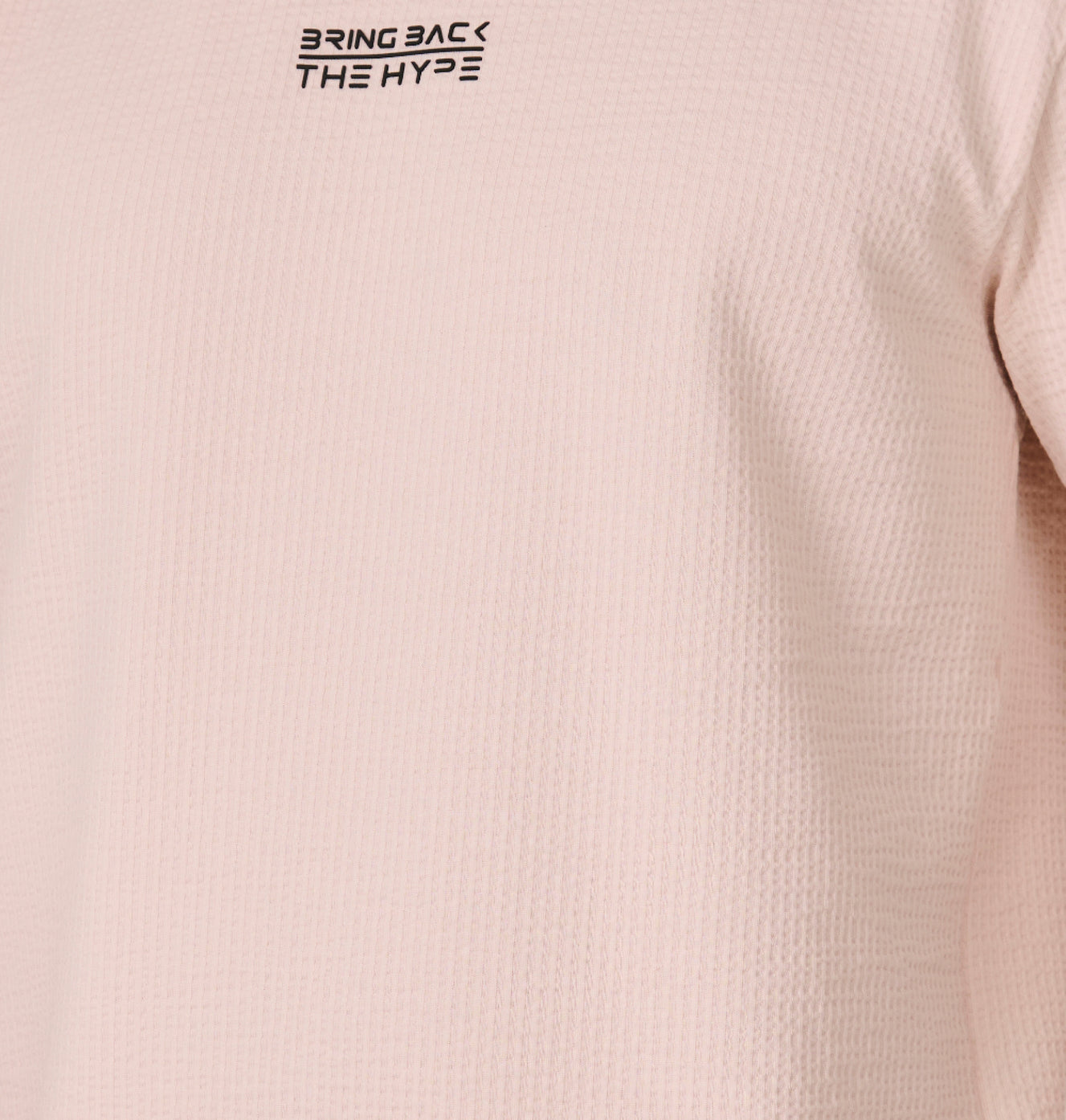 Seer Sucker Textured Oversized T-Shirt - Pink