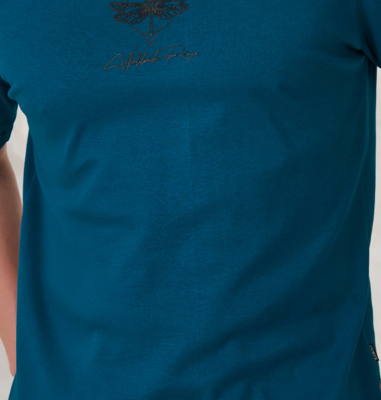 Butterfly Graphic Oversized T-Shirt - Teal