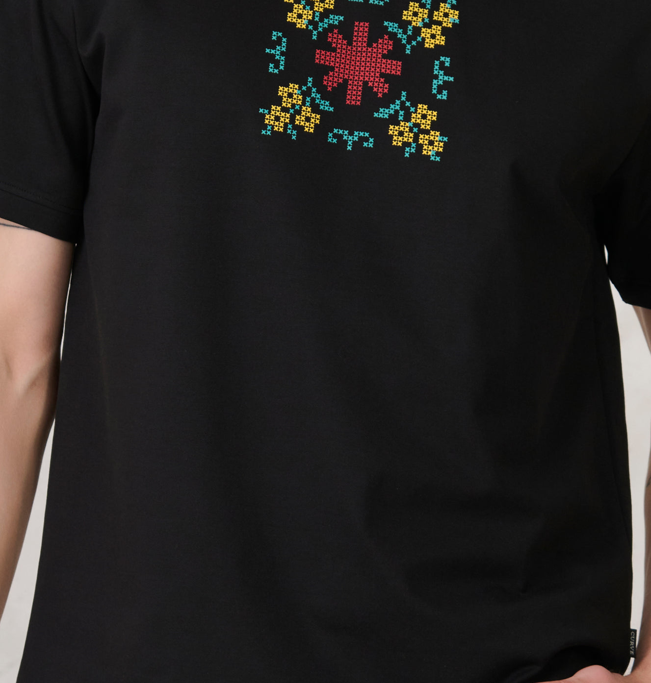 Ethereal Graphic Oversized T-Shirt - Black