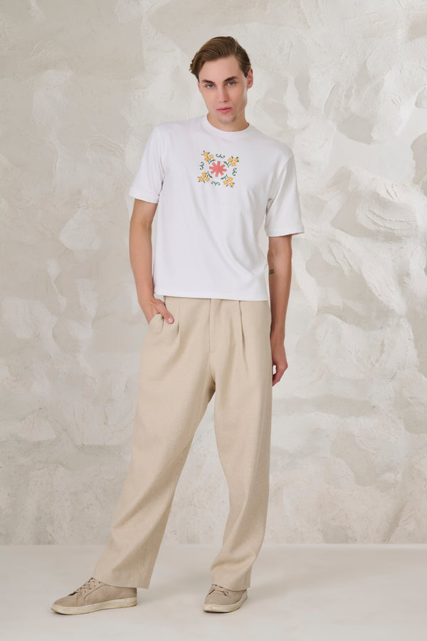 Ethereal Graphic Oversized T-Shirt - White