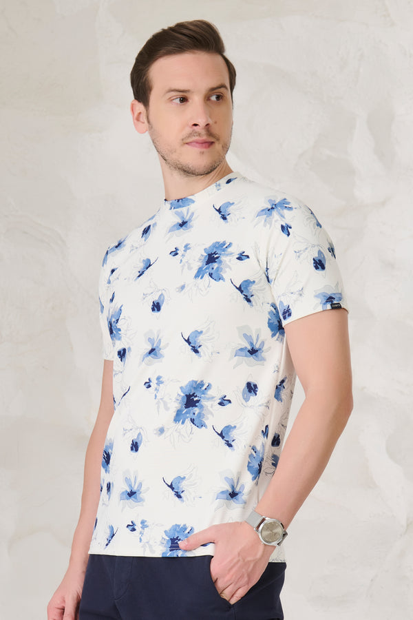 Painted Flowers T-Shirt - White