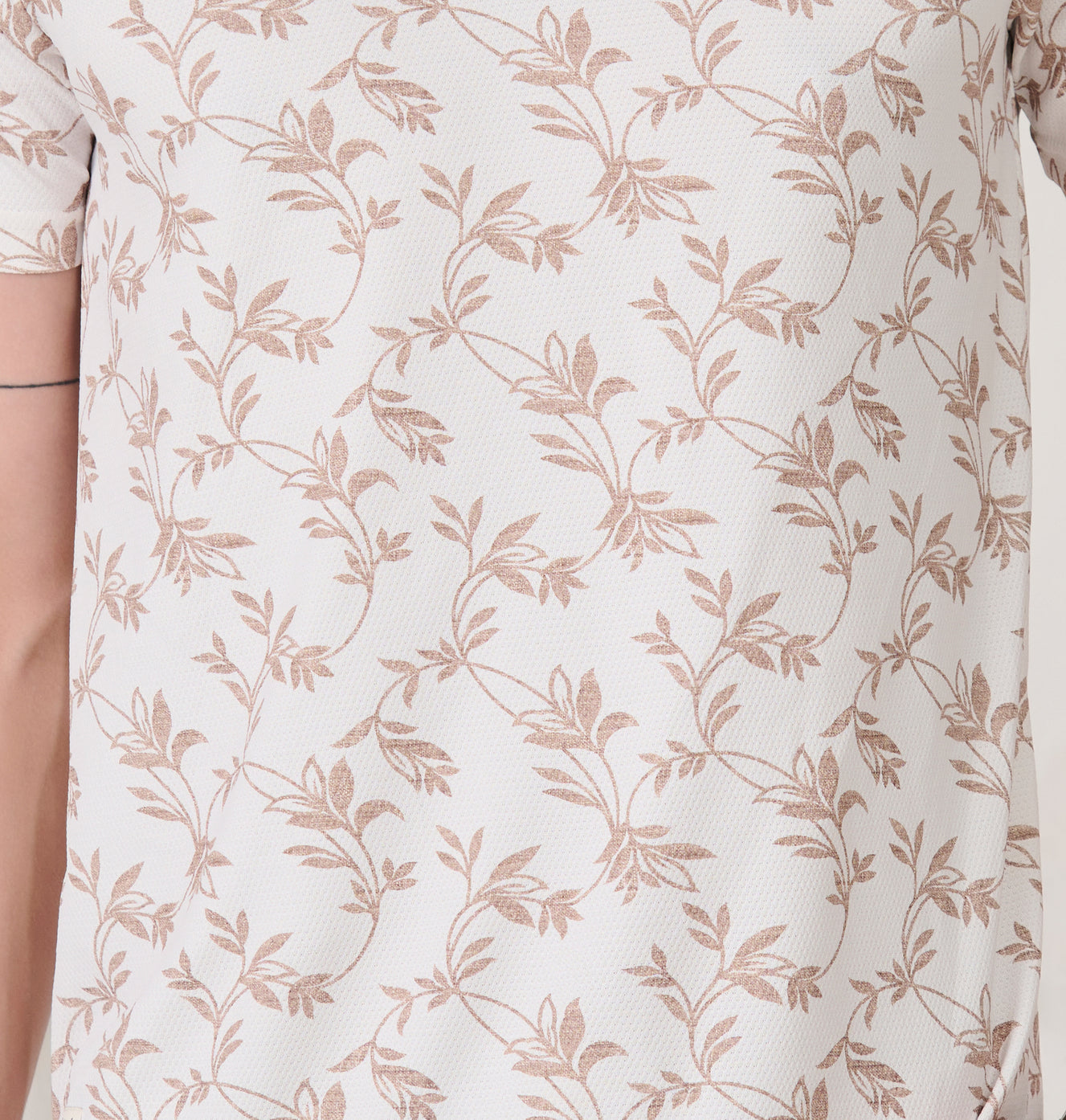All Over Leaves T-Shirt - White