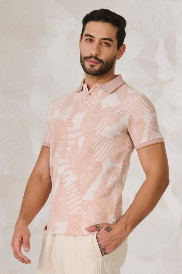 Cladding Textured Polo - Orange