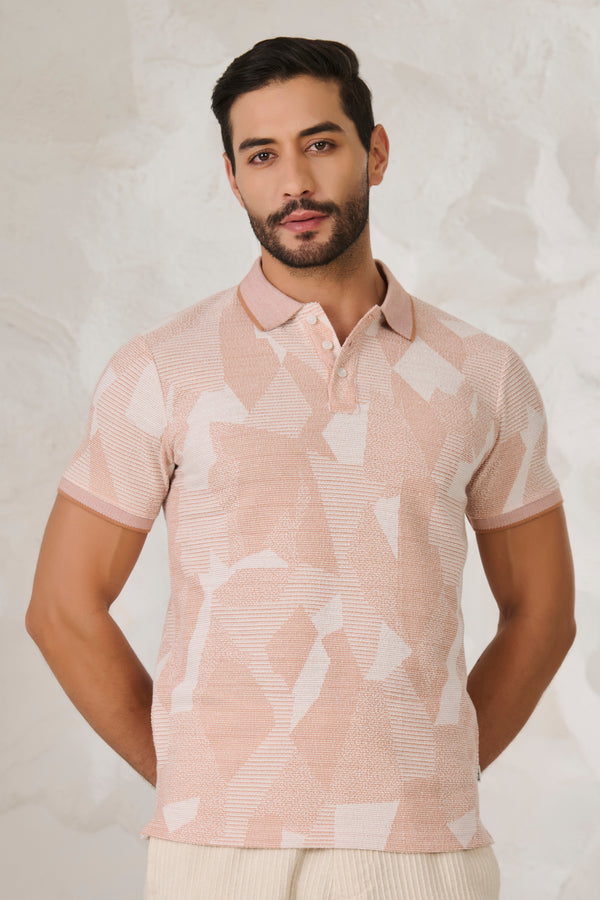 Cladding Textured Polo - Orange