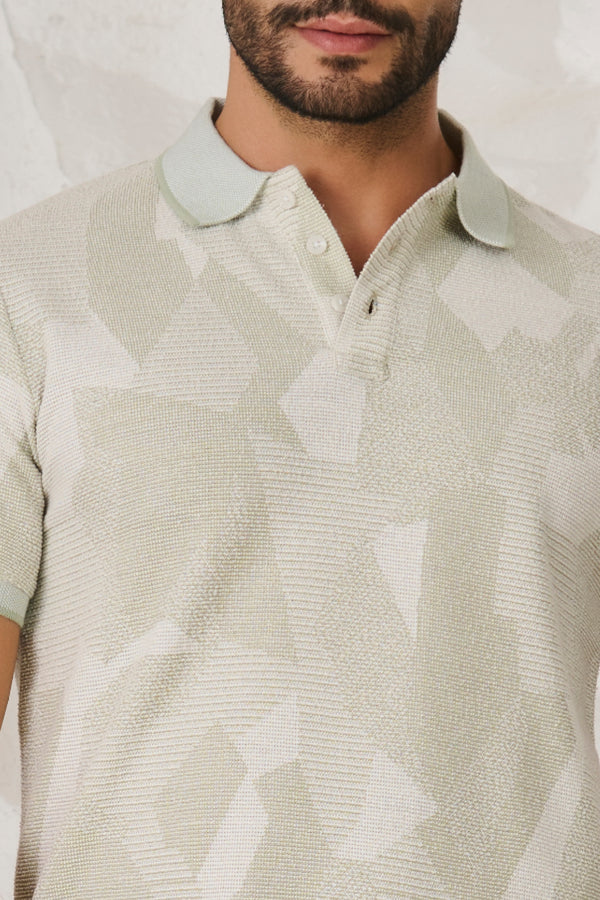 Cladding Textured Polo - Pista Green