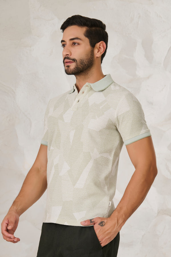 Cladding Textured Polo - Pista Green
