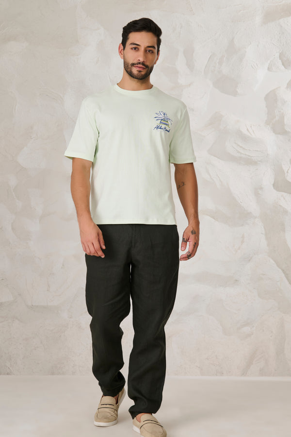 Aloha Beach Graphics Oversized T-Shirt - Lime